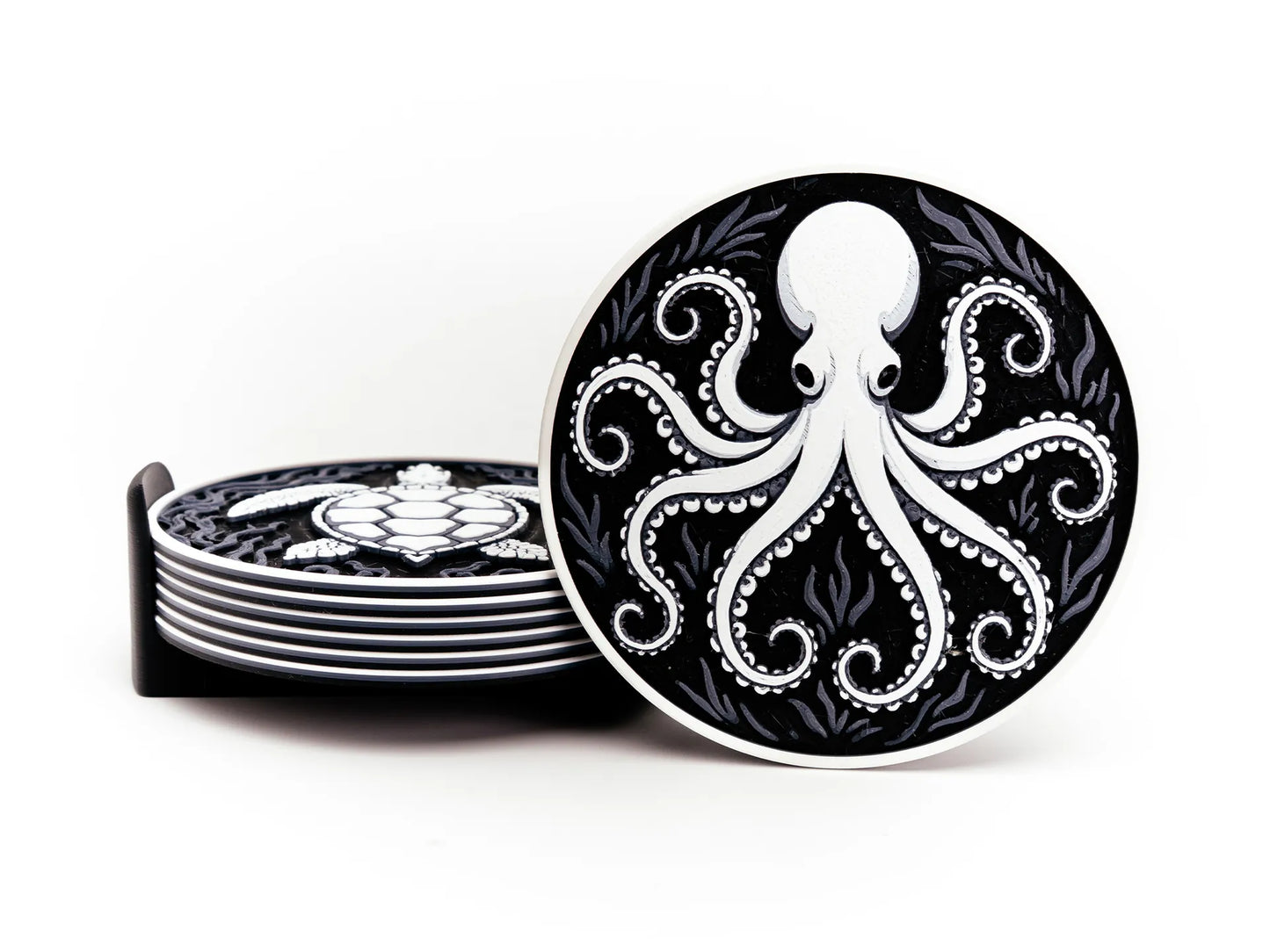Ocean Wildlife Coasters (set of 4)