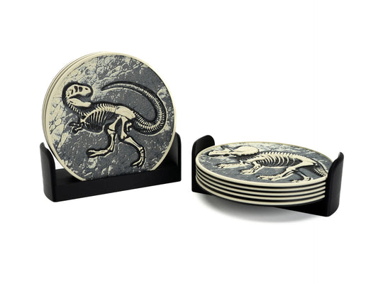 Dinosaur Fossil Coasters (set of 3)