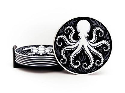 Ocean Wildlife Coasters (set of 4)