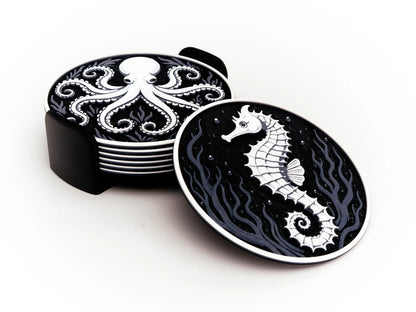 Ocean Wildlife Coasters (set of 4)